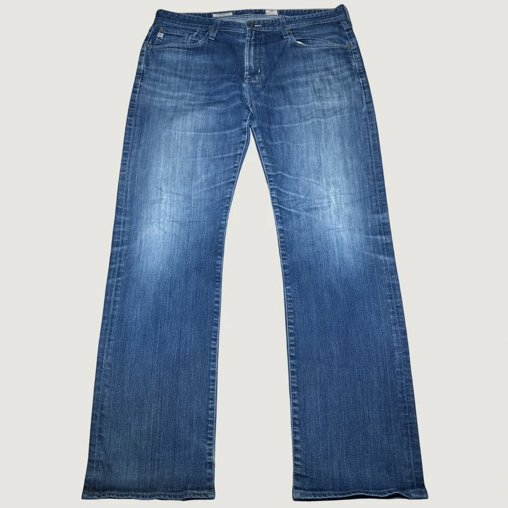 AG Adriano Goldschmied Jeans Mens 36x34 The Protege Relaxed Straight Leg Blue